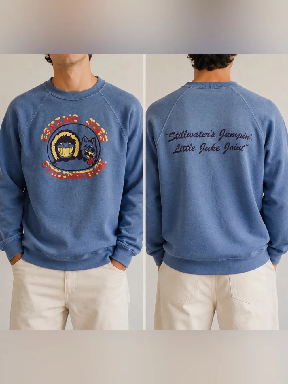 Vintage Eskimo Joe’s Sweatshirt Made USA Stillwater Oklahoma Size Large